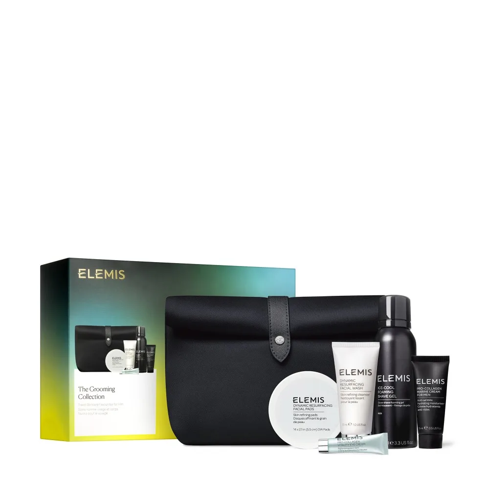 Elemis Бестселлеры для лица и тела в люкс косметичке Для Него The Grooming Collection Travel Skincare Favourites for Him - фото 3