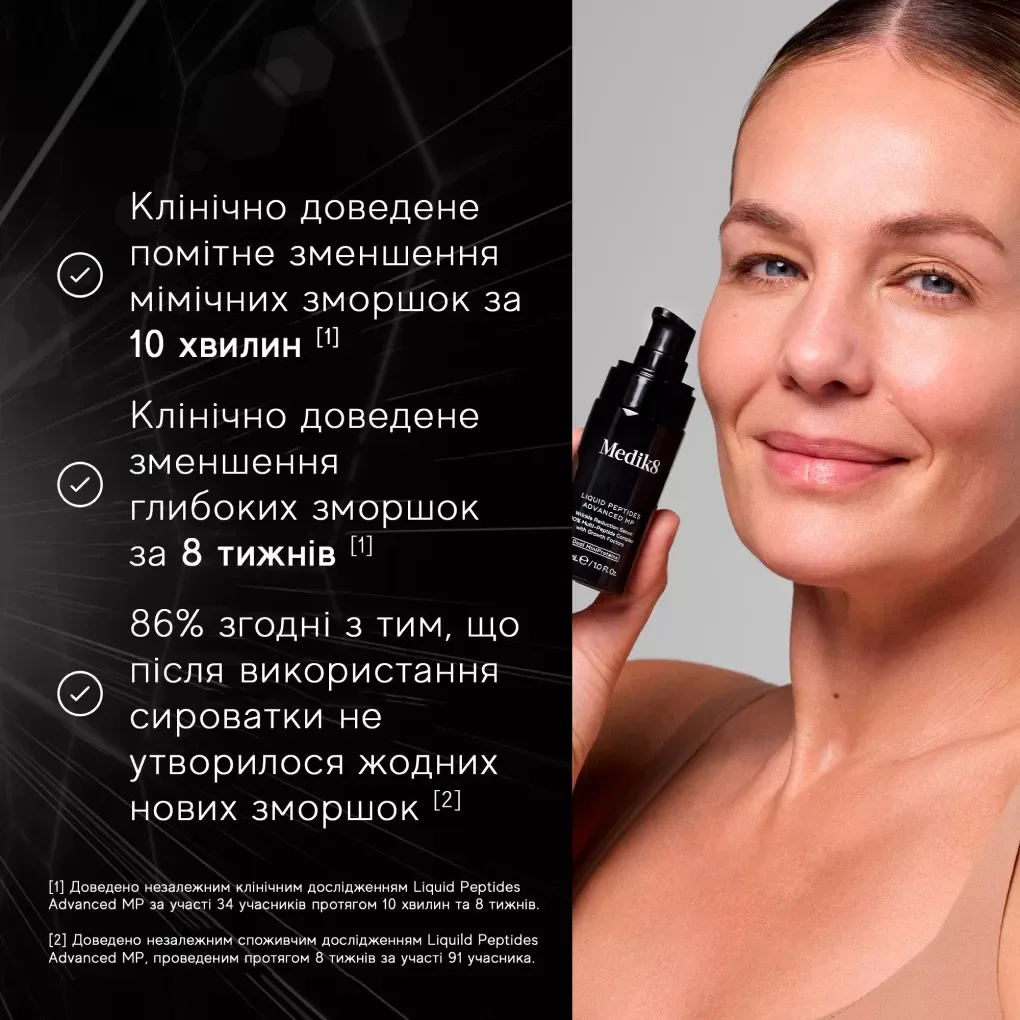 Medik8 Антивозрастная инновационная сыворотка с технологией Dual MiniProteins Liquid Peptides Advanced MP 30 мл - фото 4