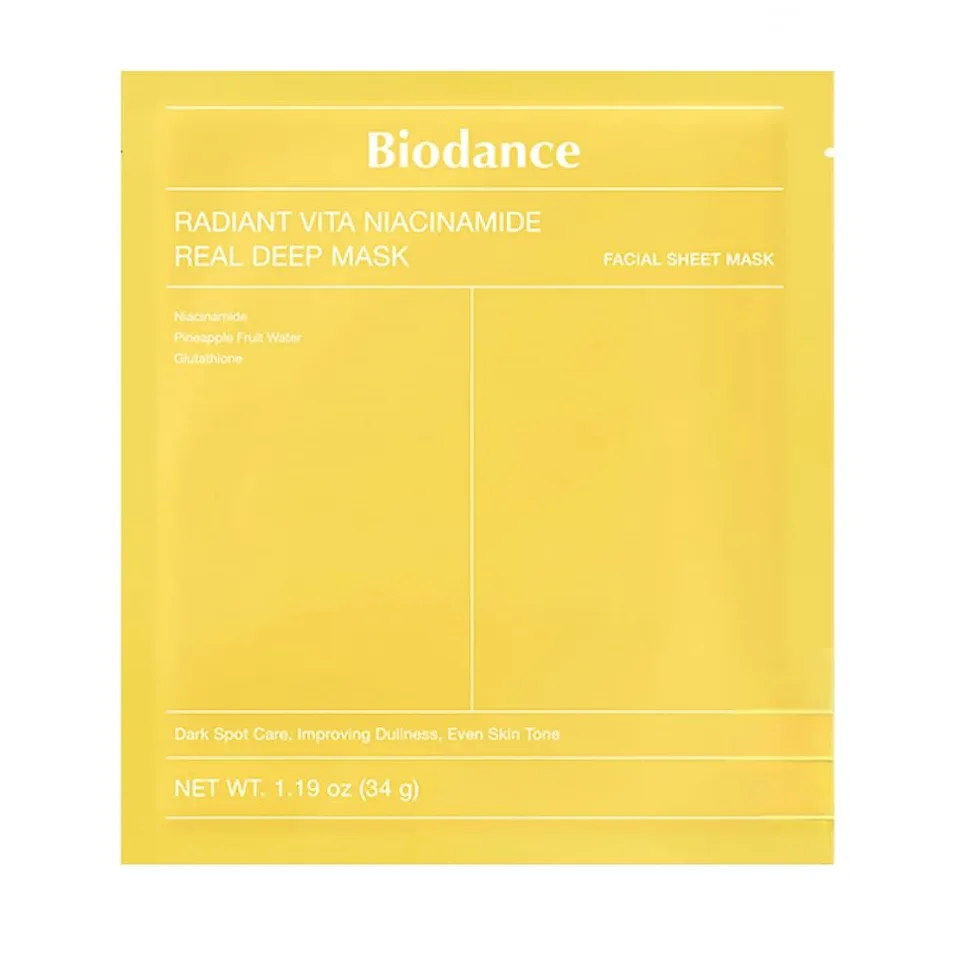 Biodance Гидрогелевая маска с ниацинамидом для сияния Radiant Vita Niacinamide Real Deep Mask
