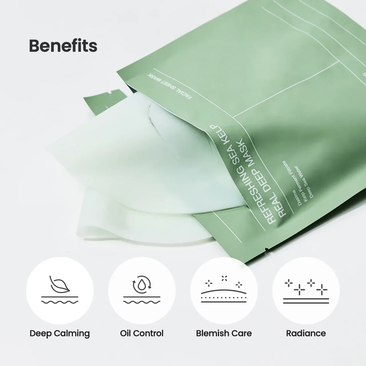 Biodance Освежающая гидрогелевая маска с ламинарией Refreshing Sea Kelp Real Deep Mask - фото 4