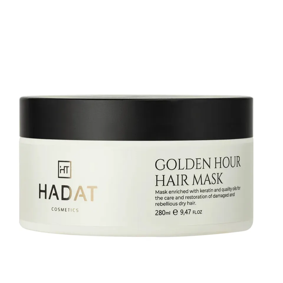 Hadat Золотая Интенсивно Восстанавливающая Маска для Волос Cosmetics Golden Hour Hair Mask 280 мл