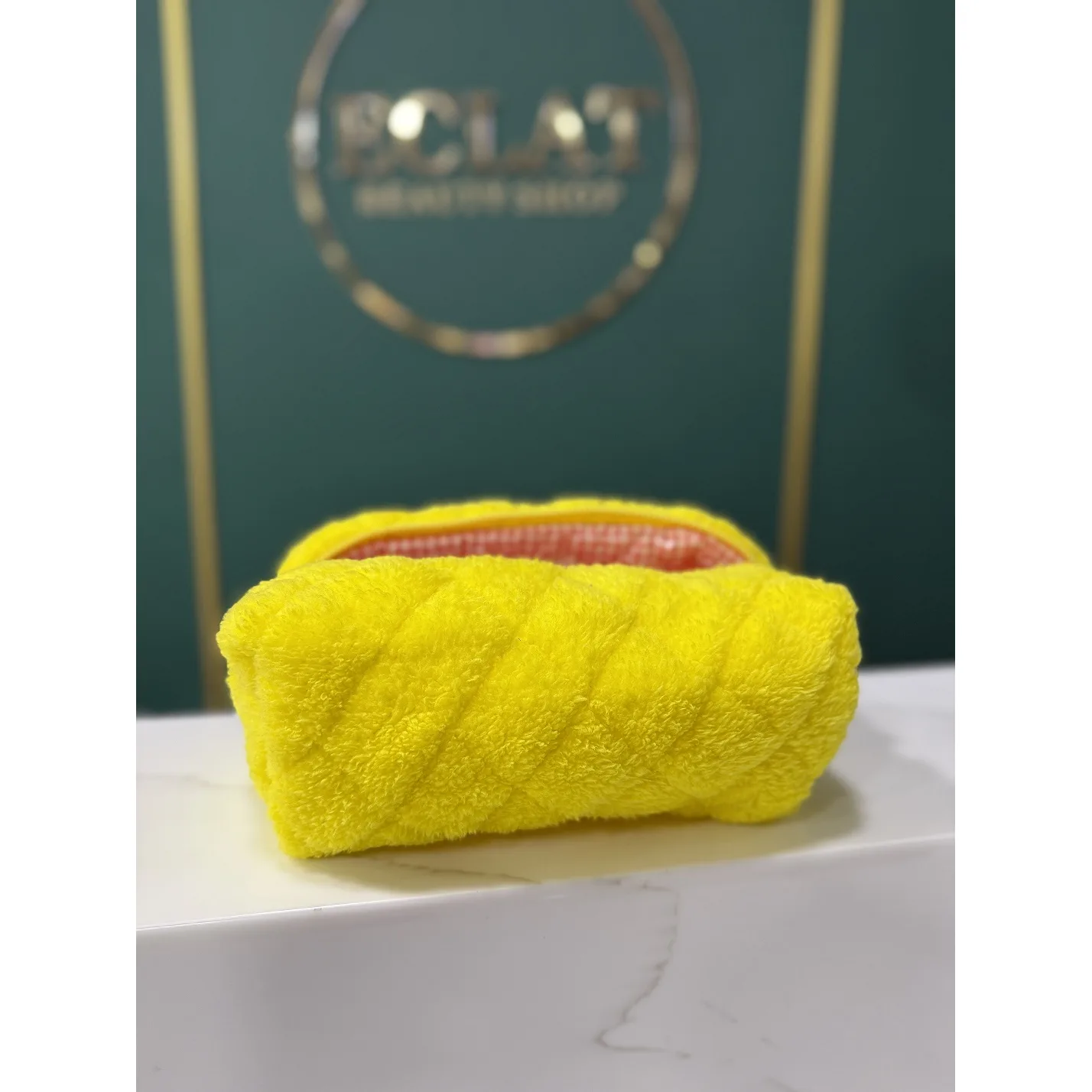 ECLAT Косметичка текстильная средняя 24 см Желтая