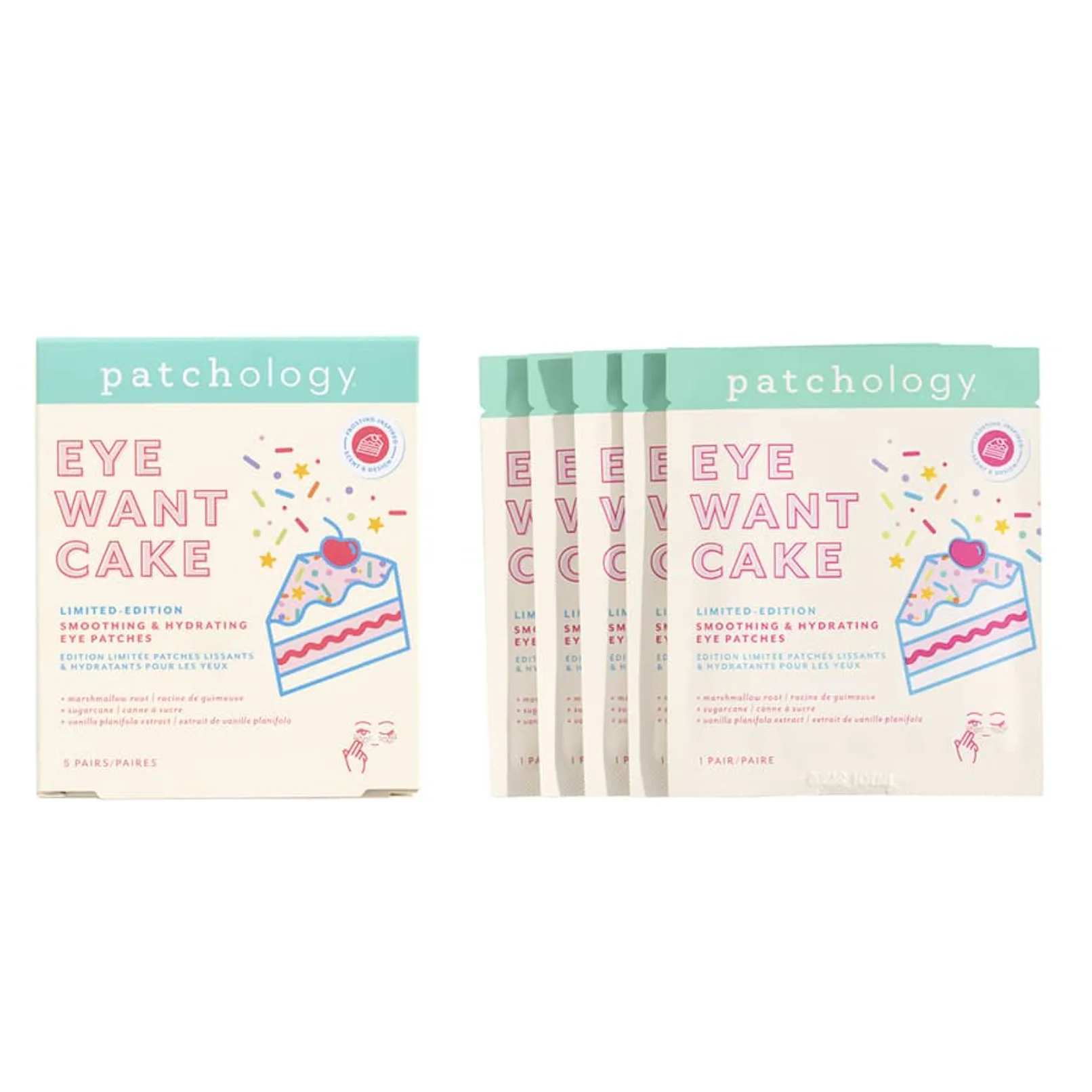 Patchology Увлажняющие патчи для глаз  Eye Want Cake Rejuvenating eye gels 5 пар