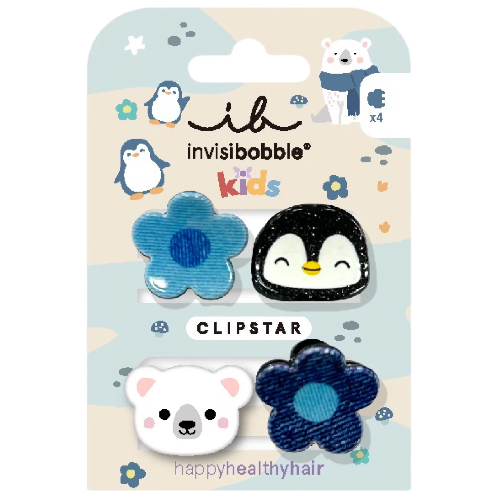 Invisi Bobble Заколка для волос CLIPSTAR KIDS Polar World шт