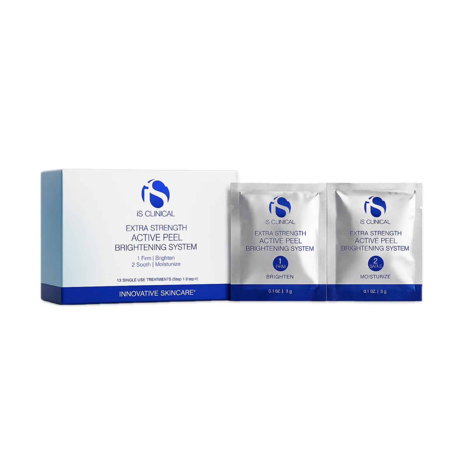 IS CLINICAL Пиллинг-система Интенсивное освещение Extra Strength Active Peel Brightening System 15 пар