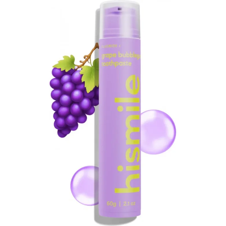 Hismile Зубная паста со вкусом виноградной жвачки Grape Bubblegum Toothpaste 60 гр