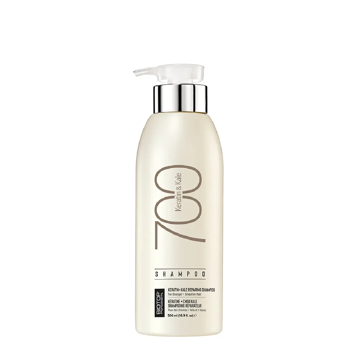 BIOTOP Шампунь для волос Keratin + Kale 700 500 мл