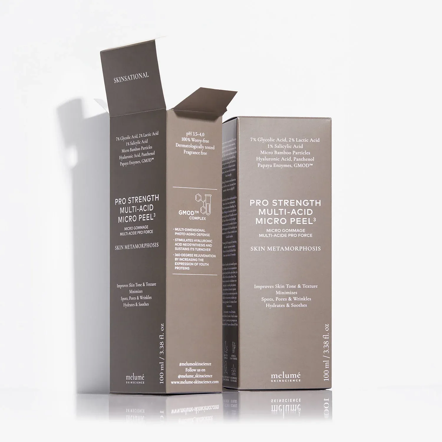 Melume Мультикислотный пилинг для лица Pro Strength Multi-Acid Micro Peel 100 мл - фото 2