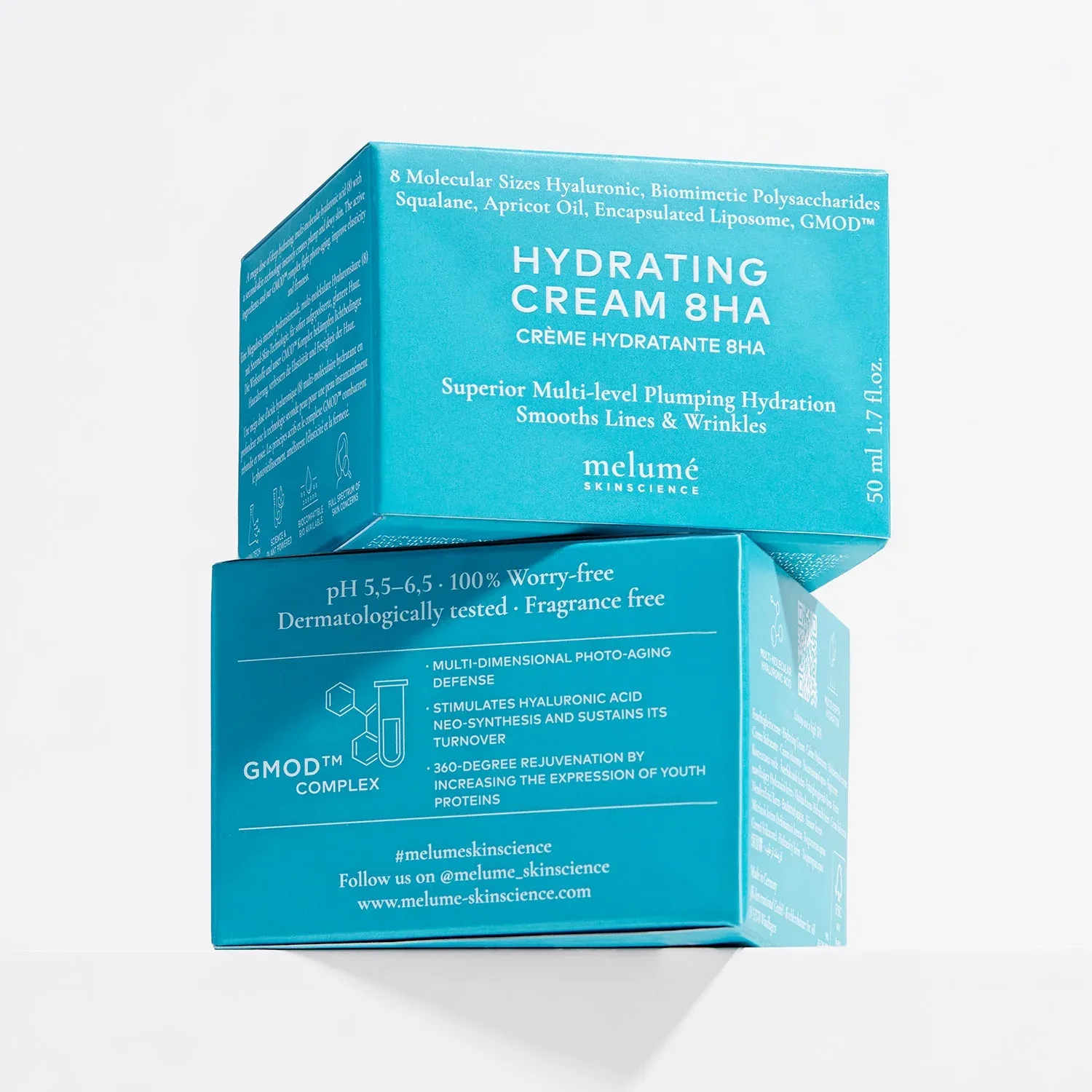 Melume Увлажняющий крем с 8 видами гиалуроновой кислоты Hydrating Cream 8HA 50 мл - фото 4