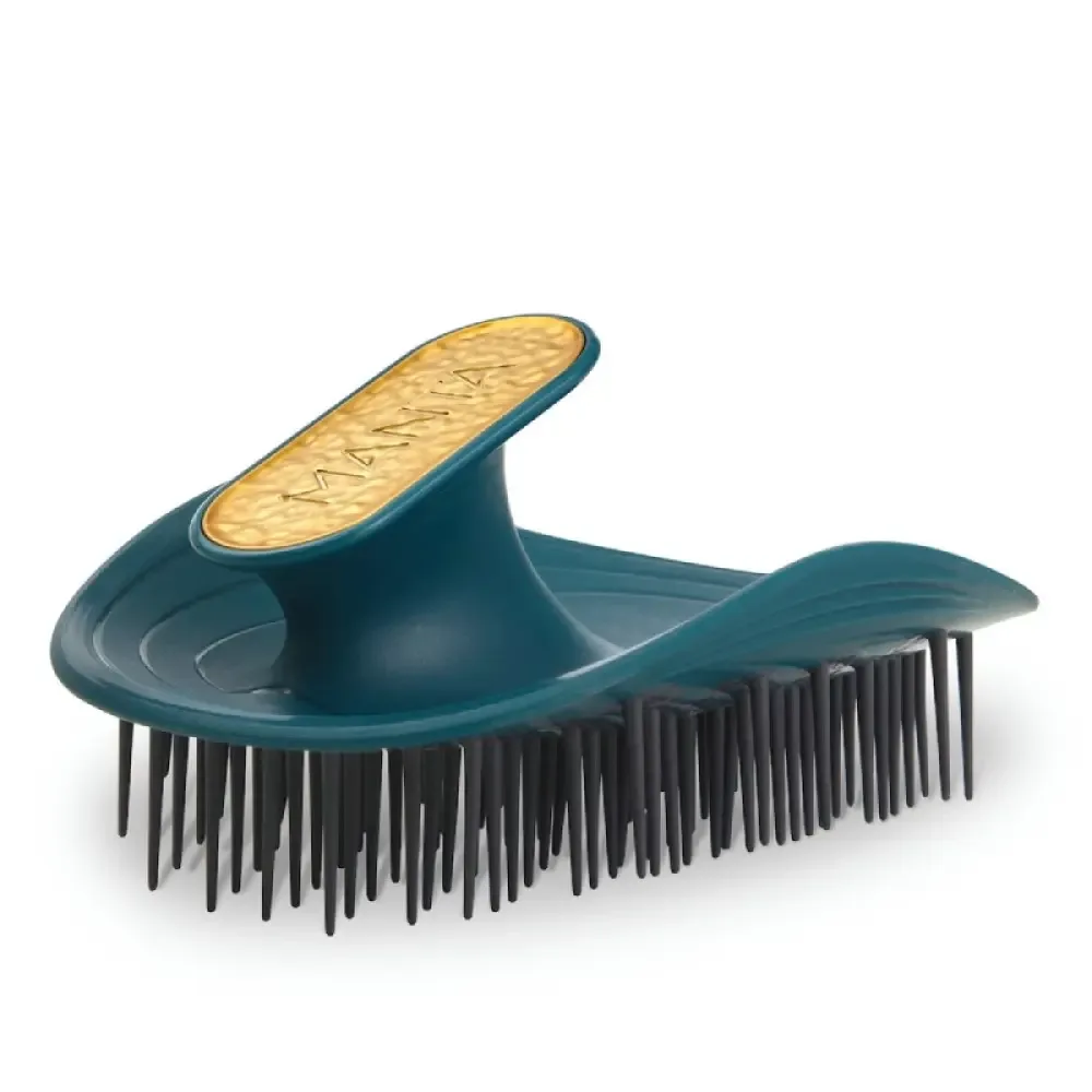 MANTA Щетка для вьющихся и волнистых волос изумрудная Brush Kinks, Coils &amp; Curls Soft Teal