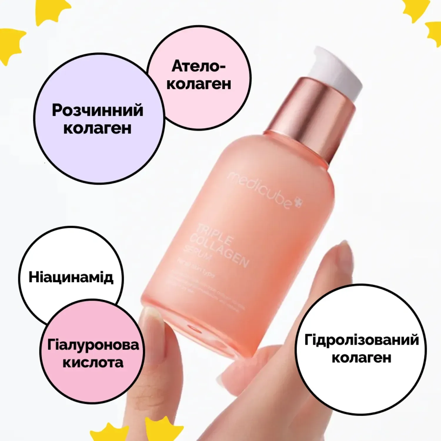Medicube Увлажняющая сыворотка с коллагеном и гиалуроновой кислотой Triple Collagen Serum 55 мл - фото 3