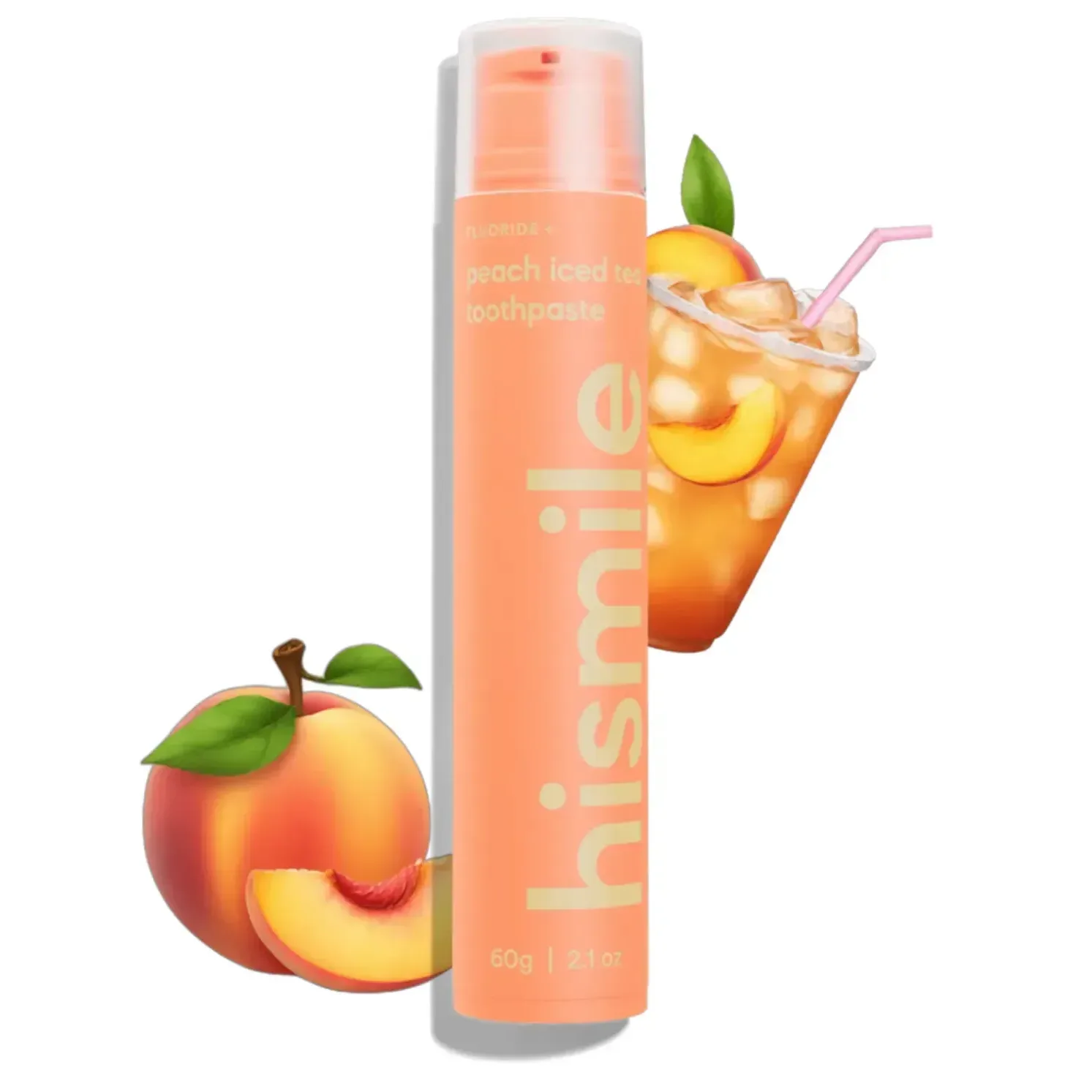 Hismile Зубная паста со вкусом холодного персикового чая Peach Iced Tea Toothpaste 60 гр
