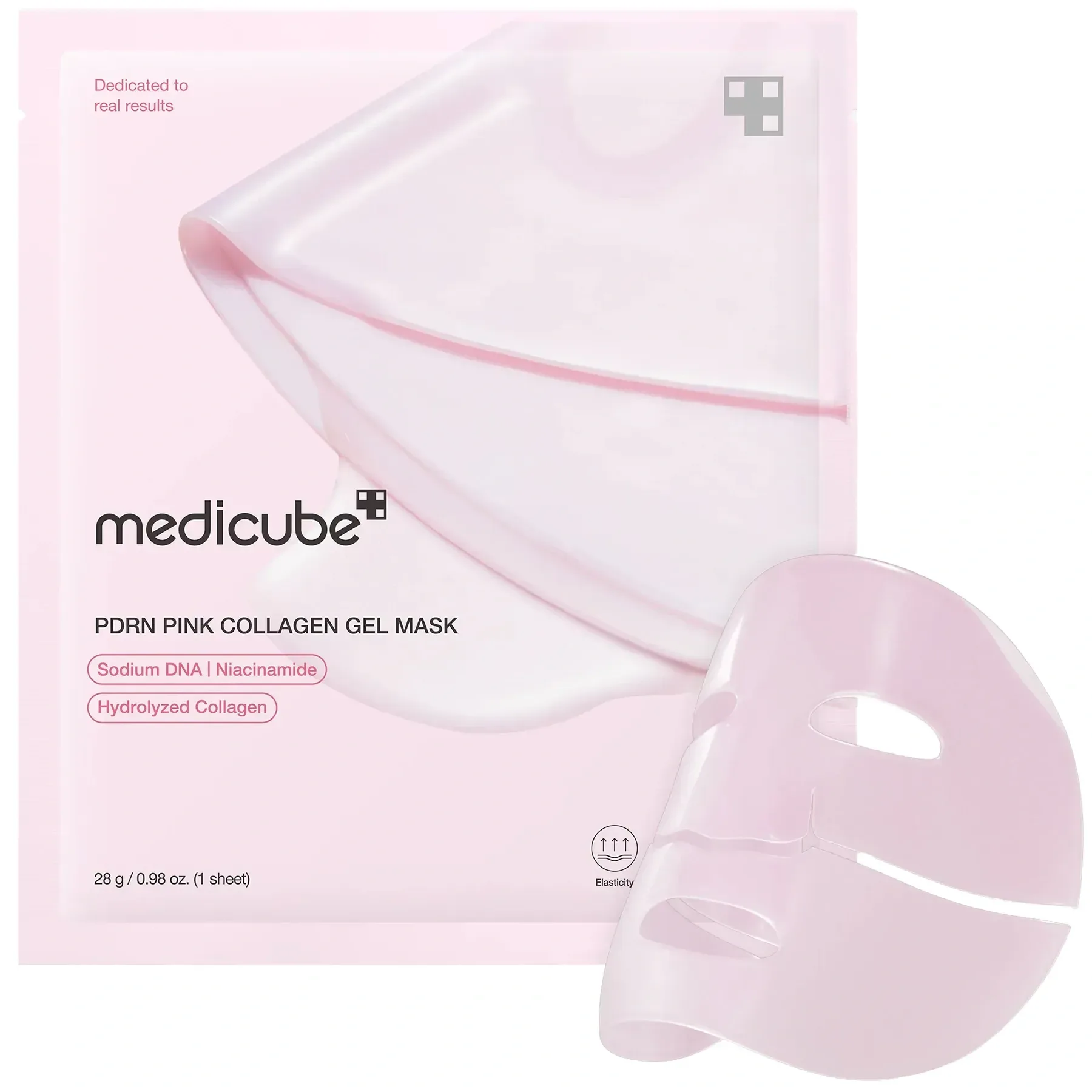 Medicube Гідрогелевая маска з PDRN та коллагеном PDRN Pink Collagen Gel Mask 28 гр