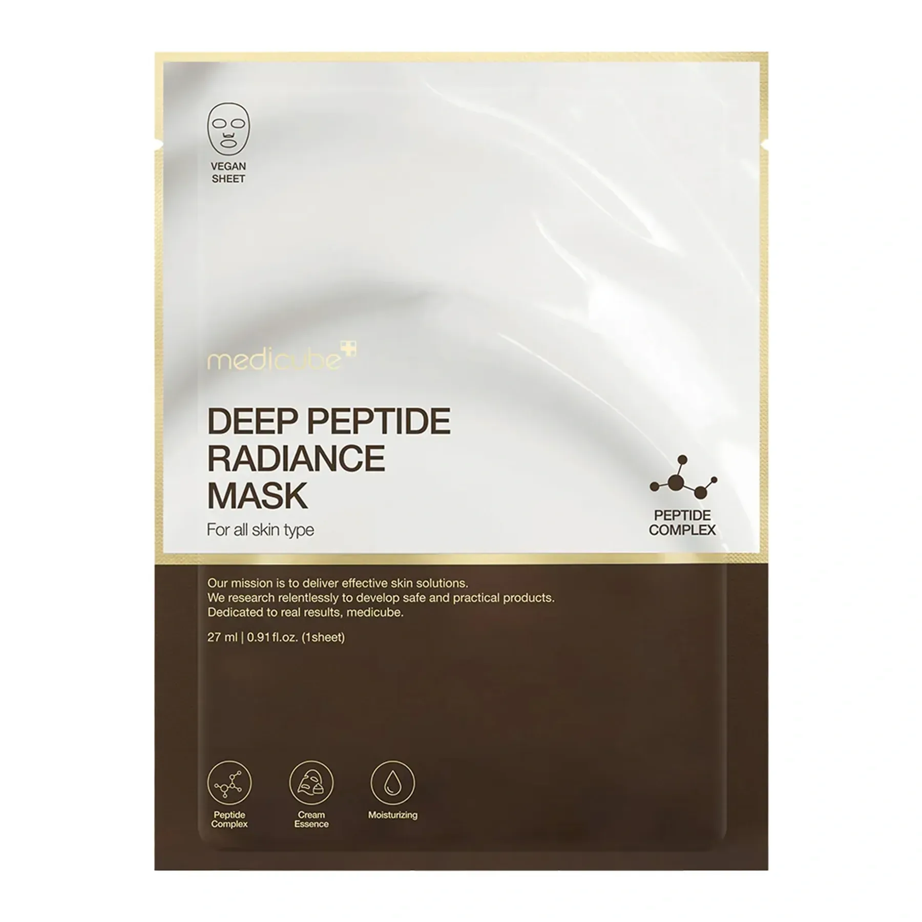 Medicube Регенерирующая кремовая маска с пептидами Deep Peptide Radiance Mas 28 гр* 1 шт