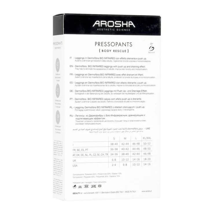 AROSHA Леггинсы из дермафибры с биоинфракрасным, дренирующим и подтягивающим эффектом Pressopants 50 Размер S - фото 4