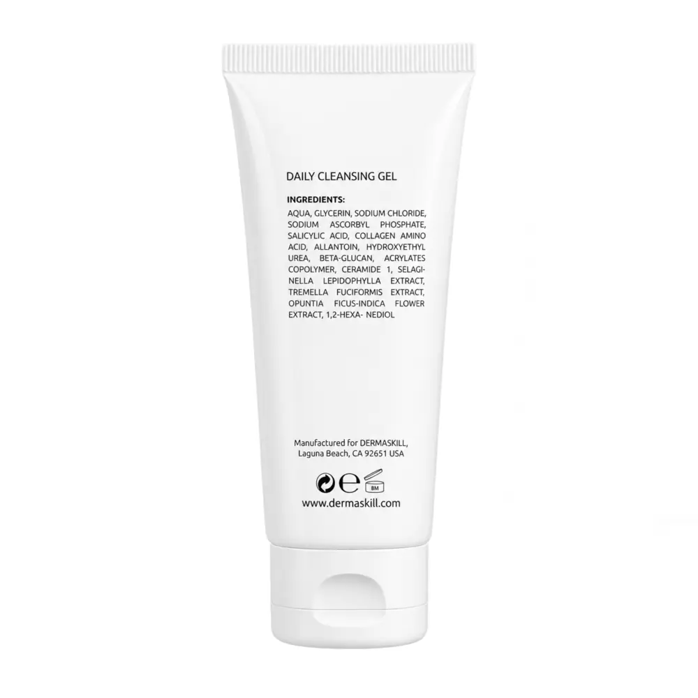 Dermaskill TRAVEL SIZE Охлаждающий гель для ежедневного очищения кожи DAILY CLEANSING GEL 50 мл - фото 2