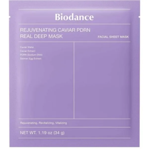 Biodance Омолаживающая гидрогелевая маска из PDRN REJUVENATING CAVIAR PDRN REAL DEEP MASK