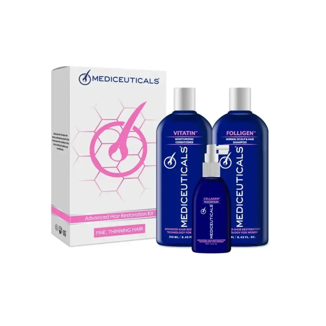 Mediceuticals Набір для стимулювання росту волосся для жінок, тонке волосся For Women Kit Fine 250 мл; 250 мл; 125 мл