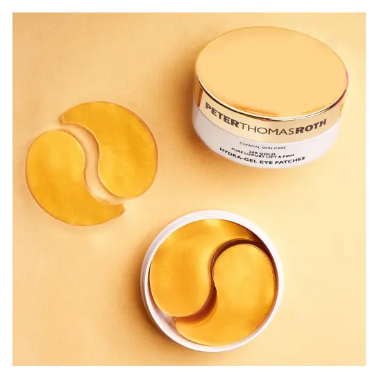 Peter Thomas Roth Антивозрастные патчи для кожи вокруг глаз с 24K золотом для лифтинга и укрепления 24K Gold Pure Luxury Lift and Firm Hydra-Gel Eye Patches 60 шт. - фото 2
