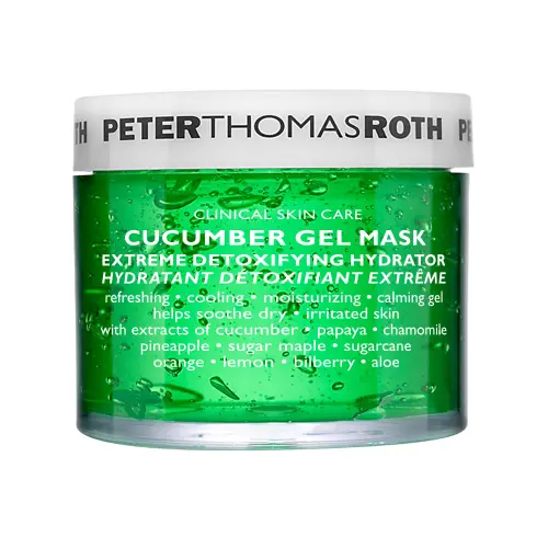 Peter Thomas Roth Гелева маска для обличчя для інтенсивного детоксу та зволоження з екстрактом огірка Cucumber Gel Mask Extreme De-Tox Hydrator 50 мл