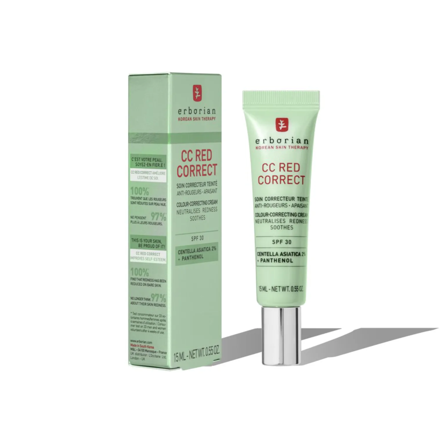 Erborian Корректирующий крем для лица CC Red Correct SPF 30 15 мл