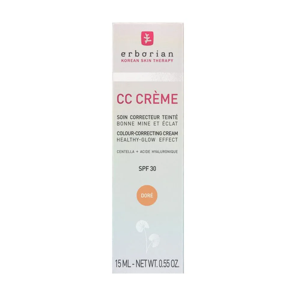 Erborian CC Крем "Контроль цвета" с центеллой азиатской CC Cream Color-Correcting Cream SPF 30 New Formula Dore 15 мл - фото 2