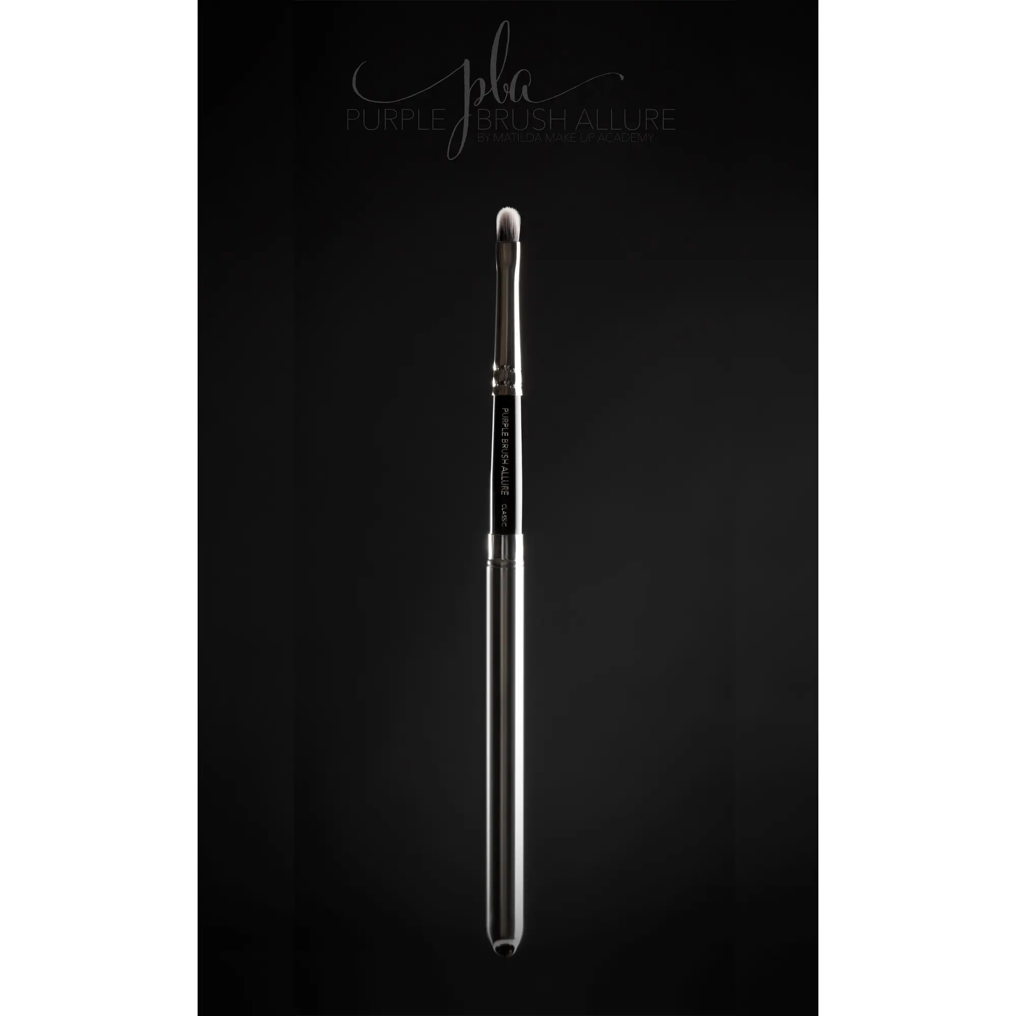 Purple Brush Allure Пензлик із синтетичного ворсу для губ у металевому футлярі №25