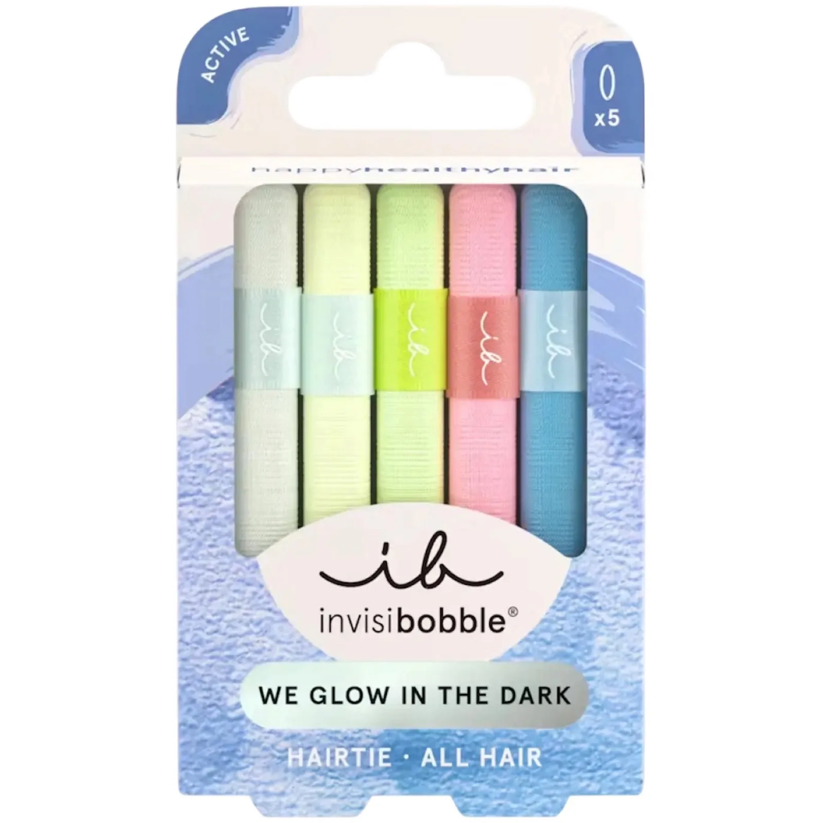 Invisi Bobble Резинка-браслет для волос HAIR TIE Glow In The Dark шт