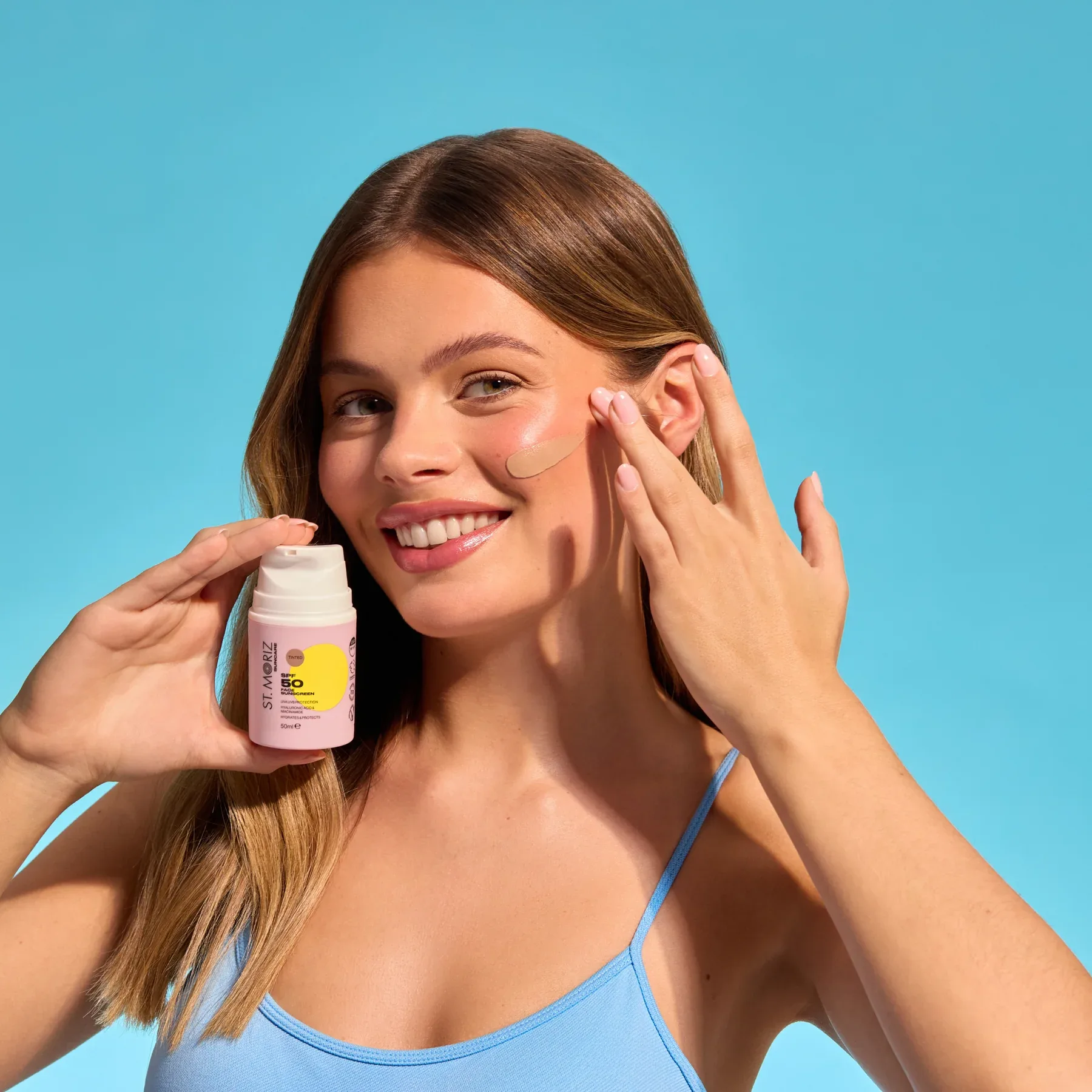 St.Moriz Тонирующая солнцезащита для лица Suncare SPF 50 Tinted Face Sunscreen 50 мл - фото 2