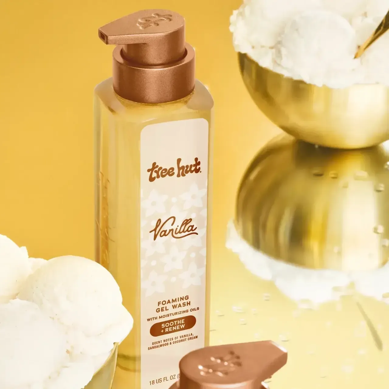 Tree Hut Гель для душа Vanilla Foaming Gel Wash (New Pump) 532 мл - фото 2