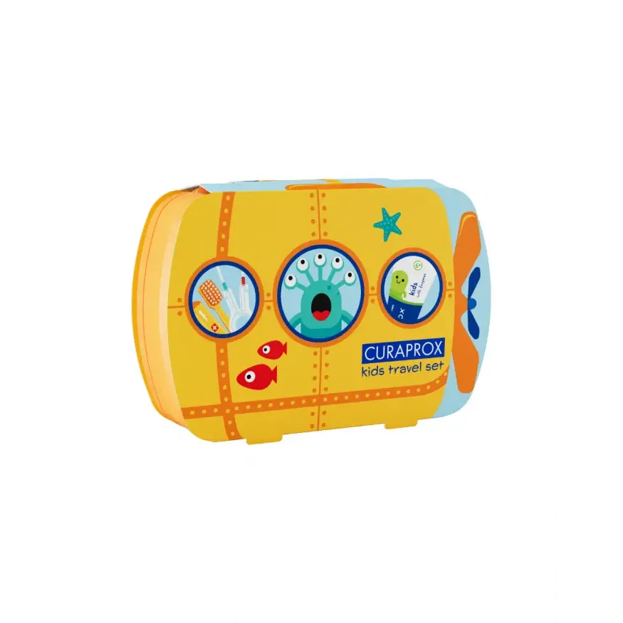 Curaprox Детский дорожный набор с 6 до 12 лет Travel Set Kids Orange