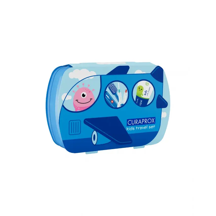 Curaprox Детский дорожный набор с 6 до 12 лет Travel Set Kids Blue