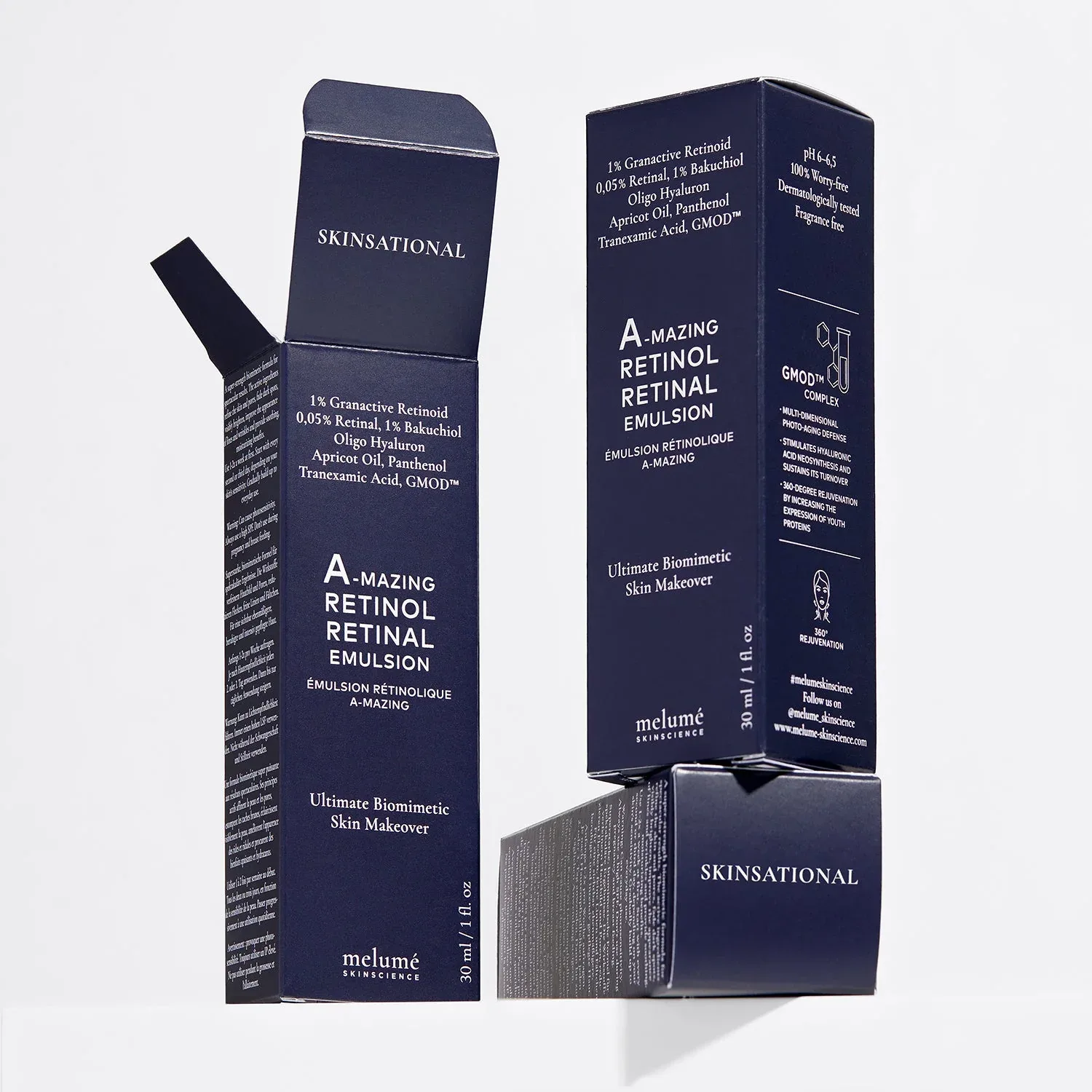 Melume Ночная микроэмульсия с ретиноидом и ретиналем A-mazing Retinol Retinal Micro Emulsion 30 мл - фото 2