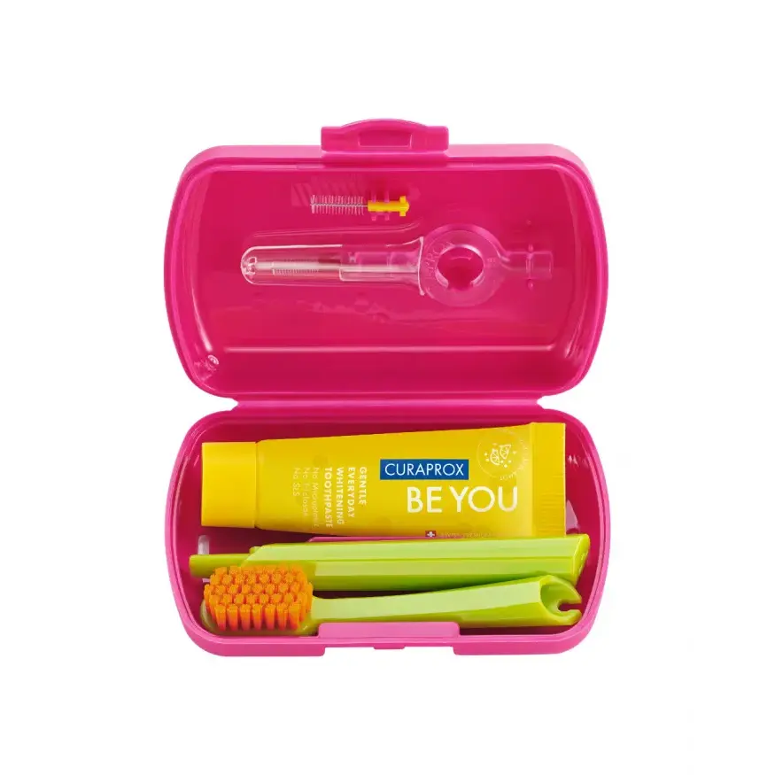 Curaprox Дорожный набор BE YOU Travel Set Red
