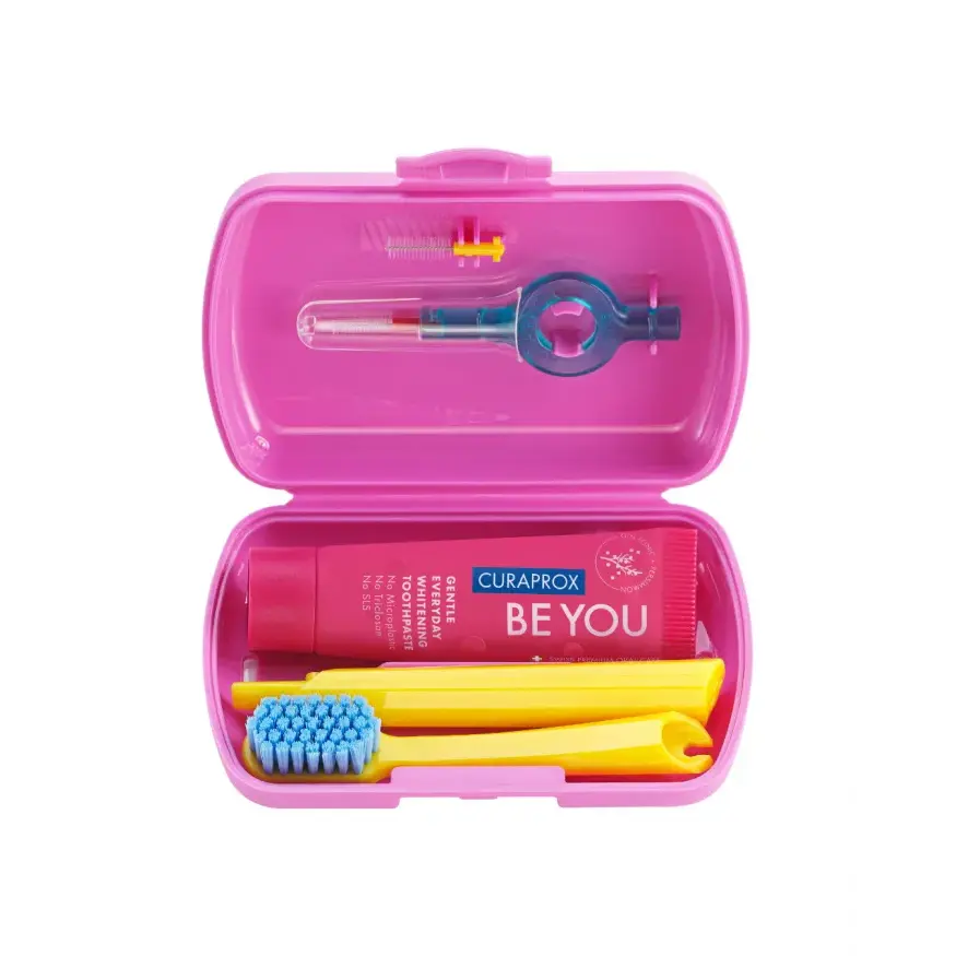 Curaprox Дорожный набор BE YOU Travel Set Pink