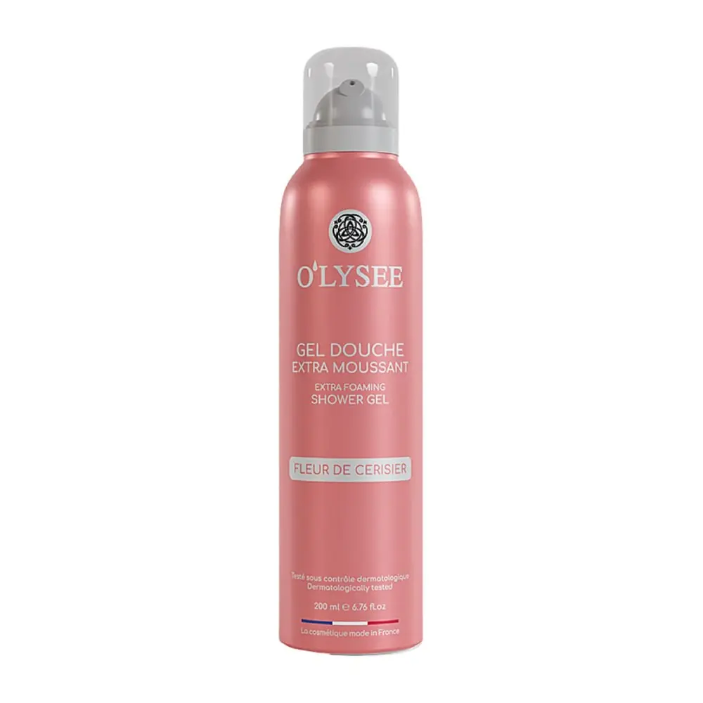 O'lysee Гель-піна для душу Extra Foaming Shower Gel Fleur de Cerisier 200 мл