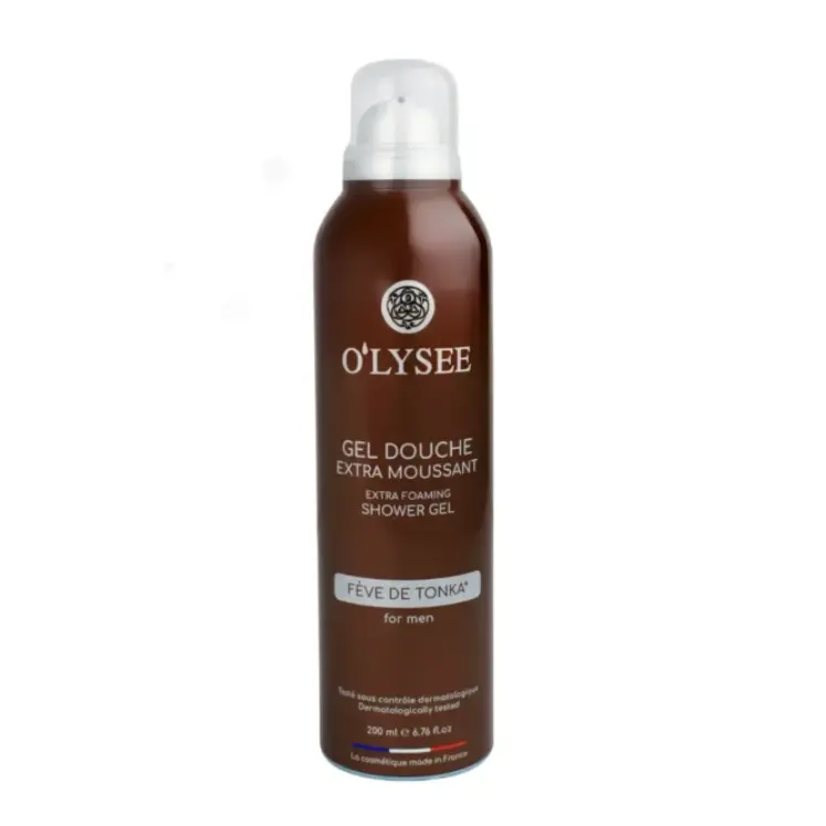 O'lysee Гель-піна для душу для чоловіків Extra Foaming Shower Gel Feve de Tonka 200 мл
