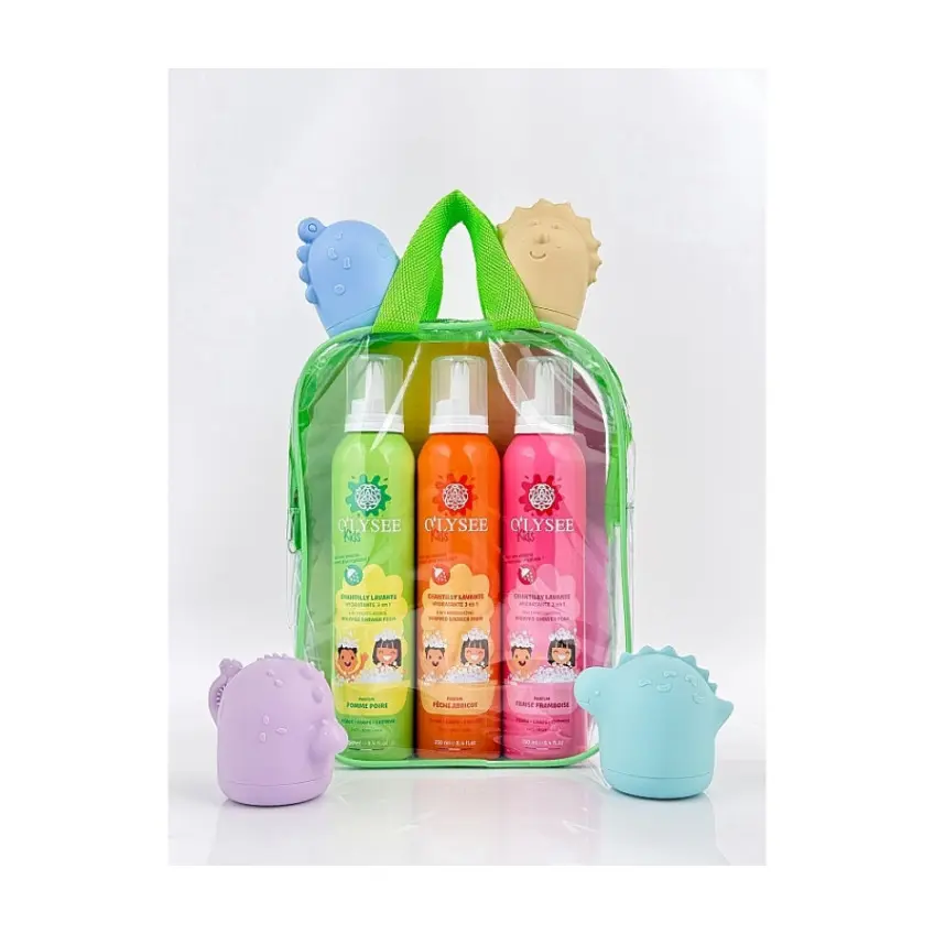 O'lysee Набір дитячих пінок 3 в 1 для купання Whipped Shower Foam Set 3 шт по 250 мл - фото 2