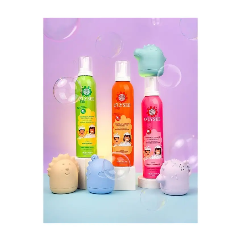 O'lysee Набір дитячих пінок 3 в 1 для купання Whipped Shower Foam Set 3 шт по 250 мл - фото 3