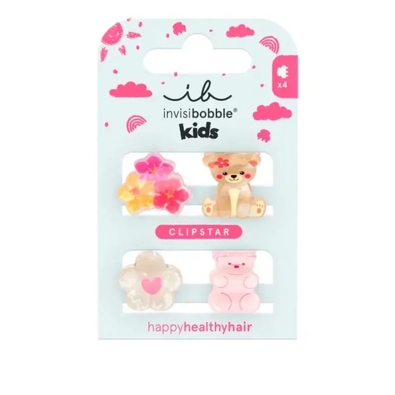 Invisi Bobble Заколка для волосся CLIPSTAR KIDS Bearly Bloomed шт