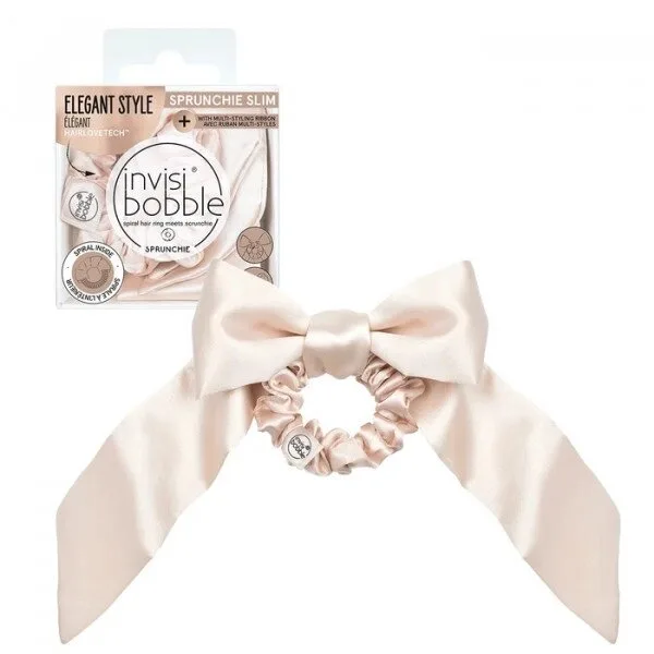 Invisibobble Резинка-браслет для волос SPRUNCHIE Slim Ballerina Bow шт
