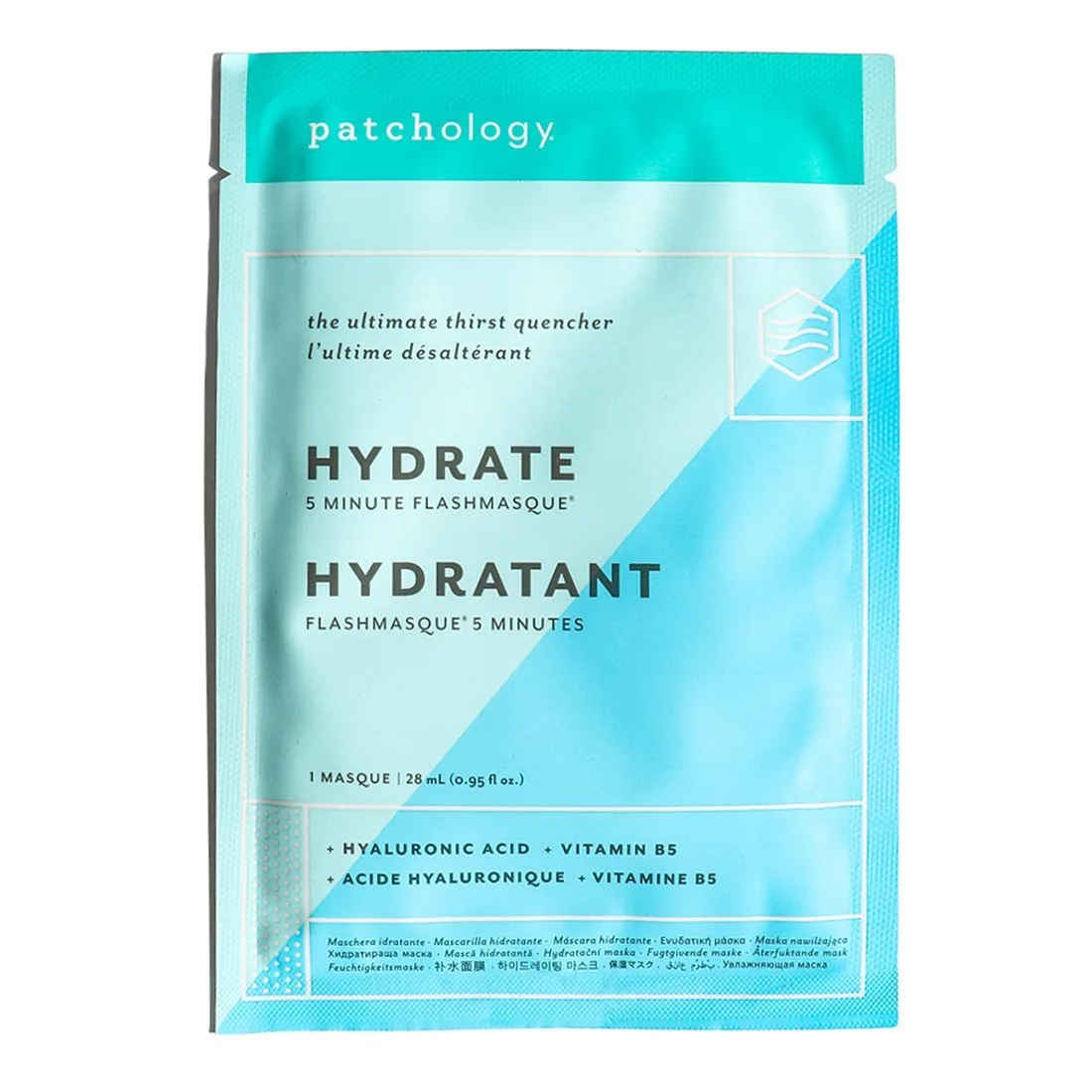 Patchology Маска для увлажнения кожи FlashMasque Hydrate 5 Minute Sheet Mask 1 шт