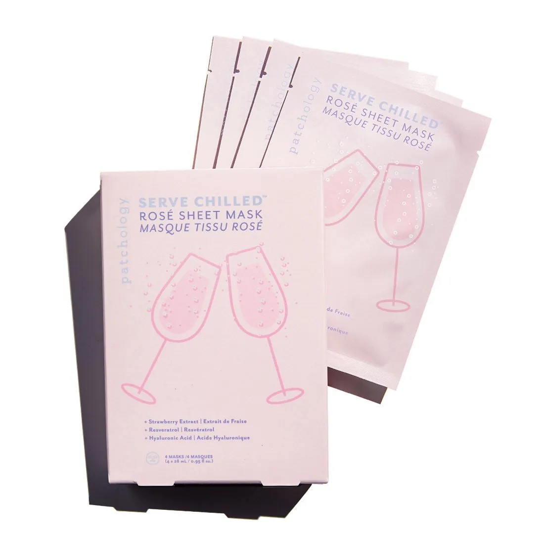 Patchology Освежающая маска с экстрактом розы Serve Chilled Rose Sheet Mask 4 шт