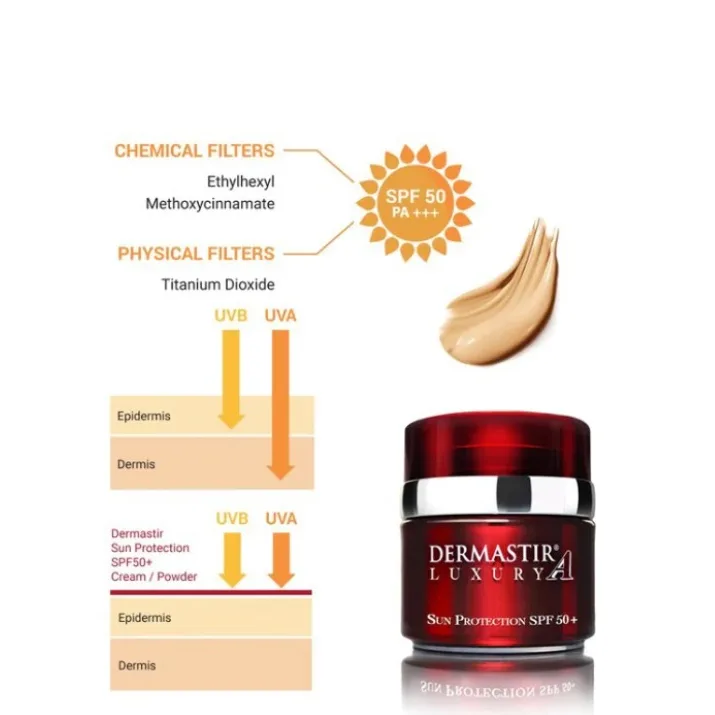 Dermastir Солнцезащитный Крем SPF + 50 Матовый тонирующий 50 мл - фото 3
