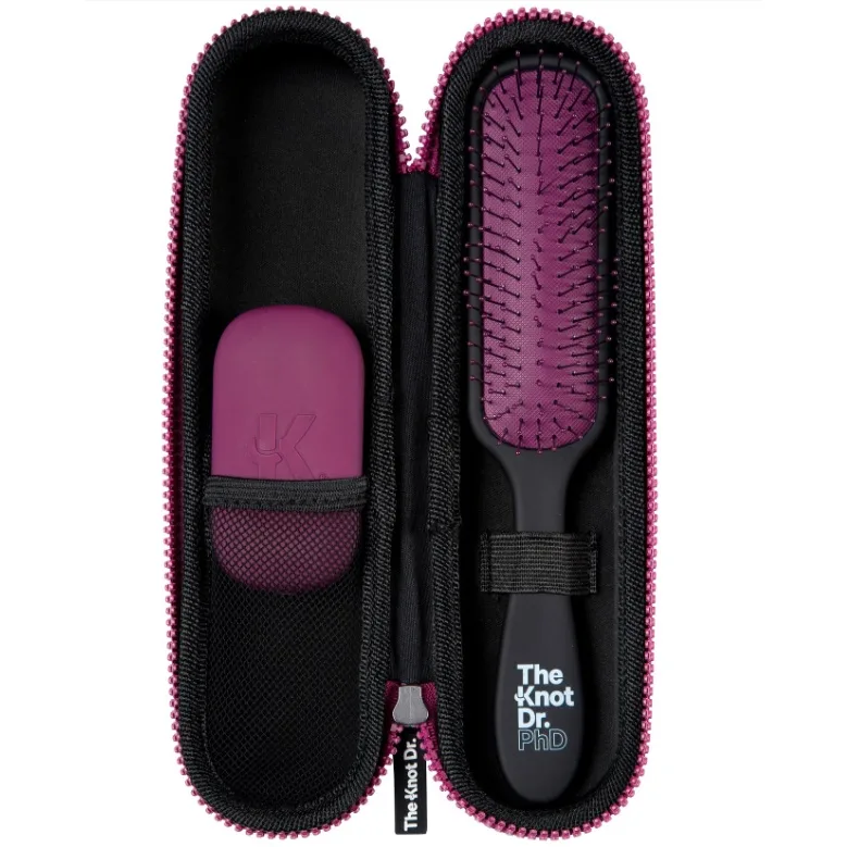 The Knot Dr. Щетка для волос в чехле Фиолетовая 1 шт